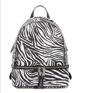 Michael Kors black & white backpack